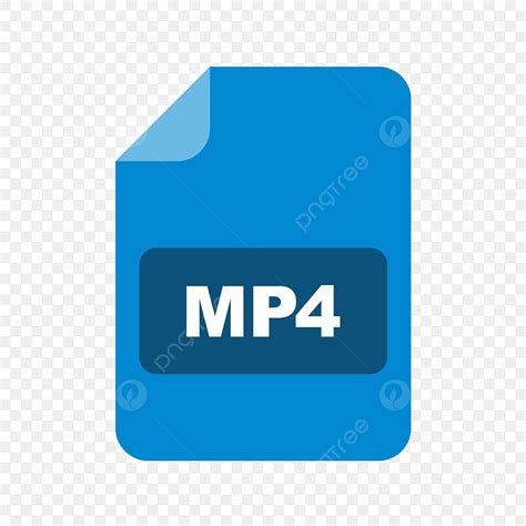 Mp4 Clipart Vector, Mp4 Vector Icon, Document Icon, File Icon, File ...