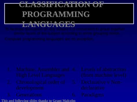 Image result for Programming Languages Classification