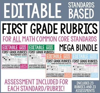 Image result for First Grade Math Rubric