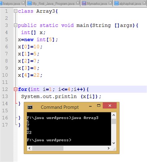 Image result for One-Dimensional Array in Java Example Program