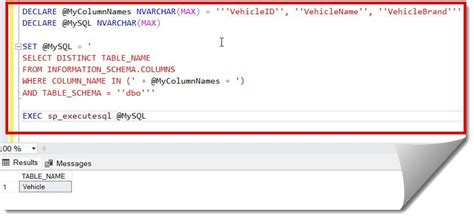 How to Find Table with Name in SQL に対する画像結果