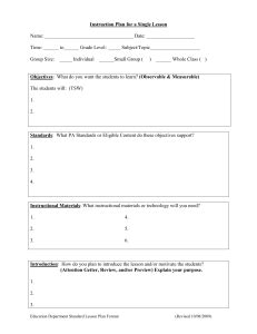 Image result for Assure Model Lesson Plan Example