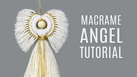 Toradh íomhá ar DIY Macrame Angel Tutorial Step by Step