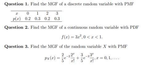 Image result for MGF Discrete Random Variabel