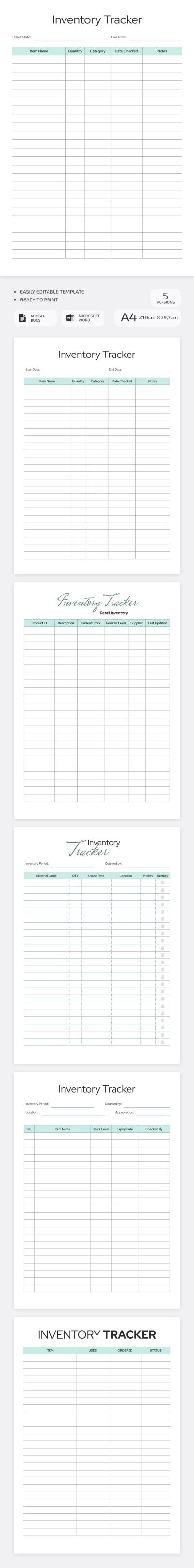 Image result for Tracking Checklist Template