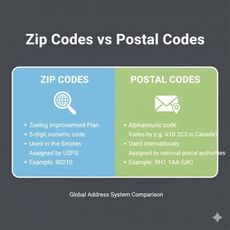 Image result for Zip Code vs Postal Code