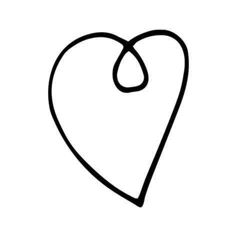 Heart Drawing Simple Vectors & Illustrations for Free Download | Freepik