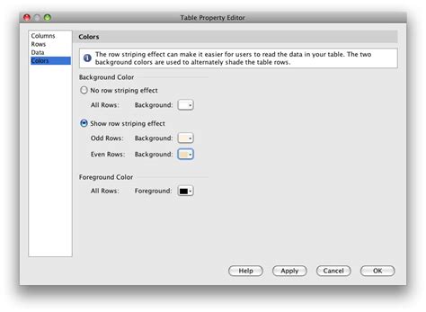 MATLAB Table with Colored Cells に対する画像結果