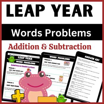 Image result for Leap Day Math Word Problems