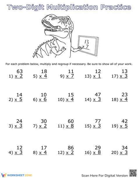 Image result for Two-Digit Multiplication Worksheets