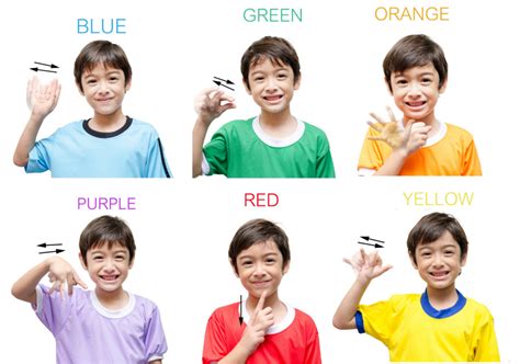 Sign Language Color Chart に対する画像結果