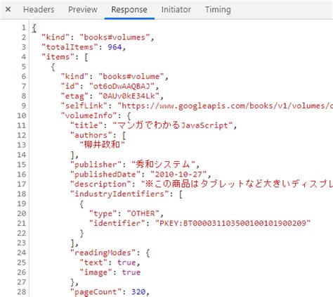Sintaxis JSON に対する画像結果