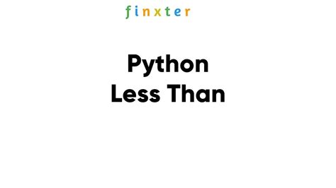 Less than Python に対する画像結果