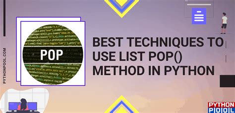 Image result for Pop Method Python