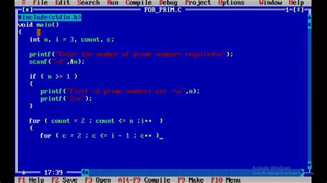 Image result for C Program to Generate Prime Numbers