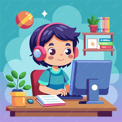 Image result for Kids Computer Study