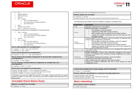 Oracle Solaris Cheat Sheet に対する画像結果