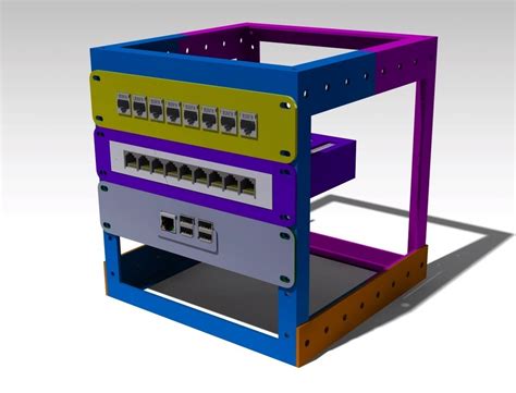 Afbeeldingsresultaten voor 10 Inch Mini Rack Case for Raspberry Pi