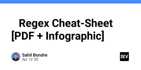 Image result for Regex Cheat Sheet PDF
