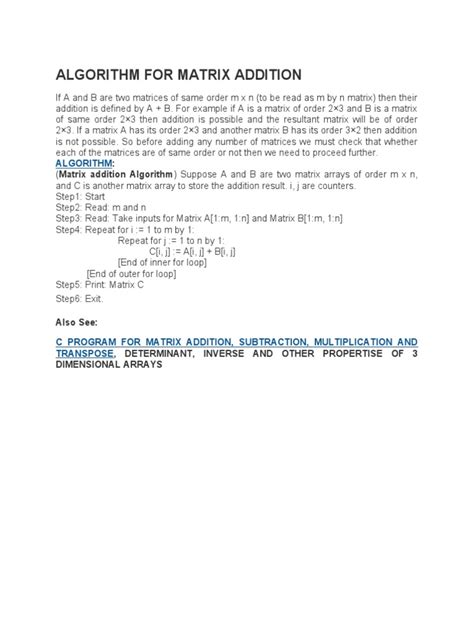 Image result for Algorithm Matrix