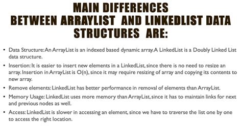 Image result for Difference Between ArrayList and LinkedList
