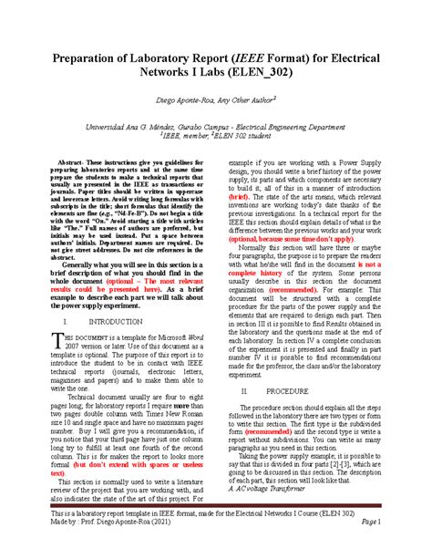 Image result for Example of IEEE Format Reference in Report