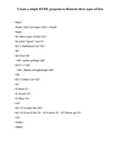 Image result for Different Operating Systems Using List in HTML