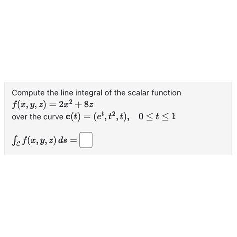 Finding Line Integral of a Scalar Function に対する画像結果