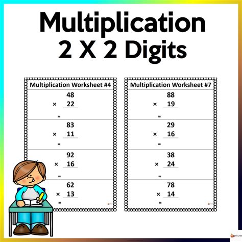 Image result for Two-Digit Multiplication Worksheets