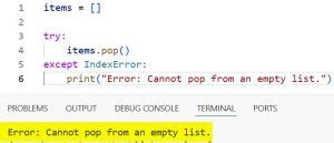 Image result for Pop Method Python