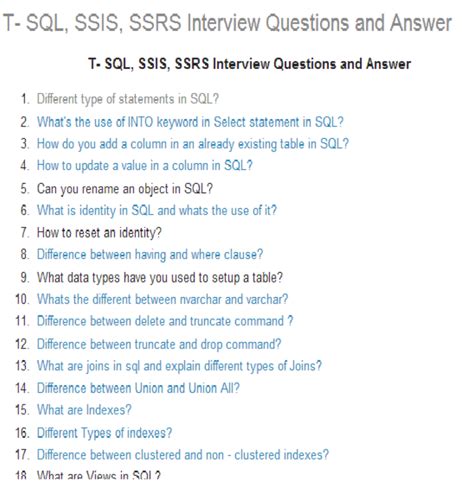 Image result for Sample Tables for SQL Interview Questions