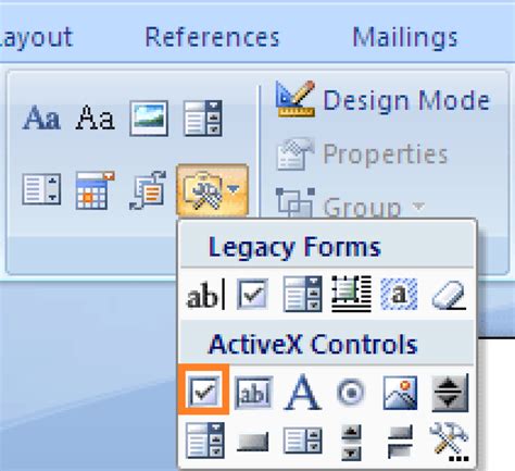 Image result for Word ActiveX Content Control Code
