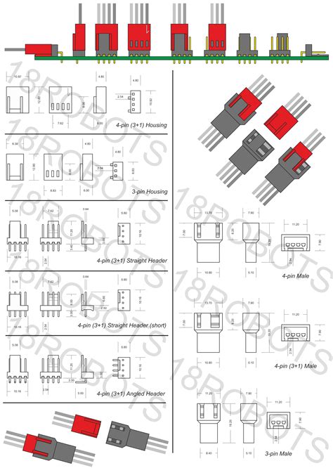 Afbeeldingsresultaten voor 3-Pin Fan Connector Pin Coding