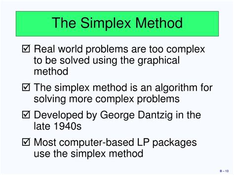 Image result for The Simplex Method Being Used