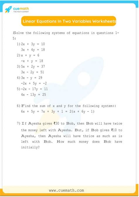 Toradh íomhá ar Linear Programming Worksheep 1