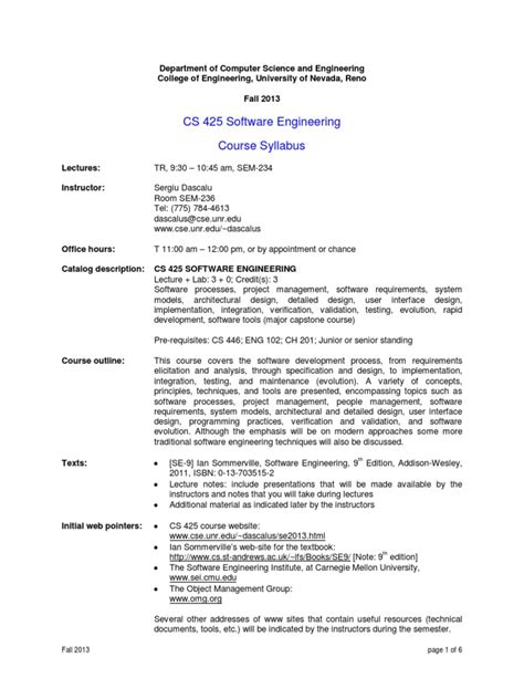 Image result for Software Engineering Course Syllabus