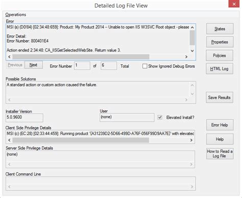 Open Install Log File に対する画像結果