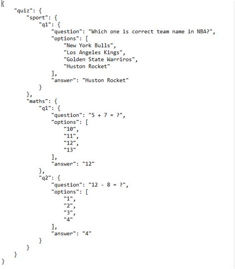 Toradh íomhá ar Formato JSON