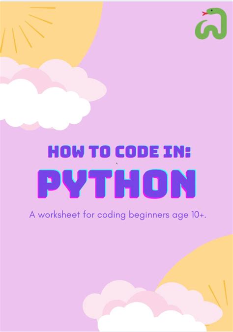 Python Worksheet for Kids に対する画像結果