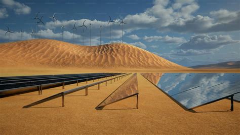 Image result for PV Array in Desert Cartoon