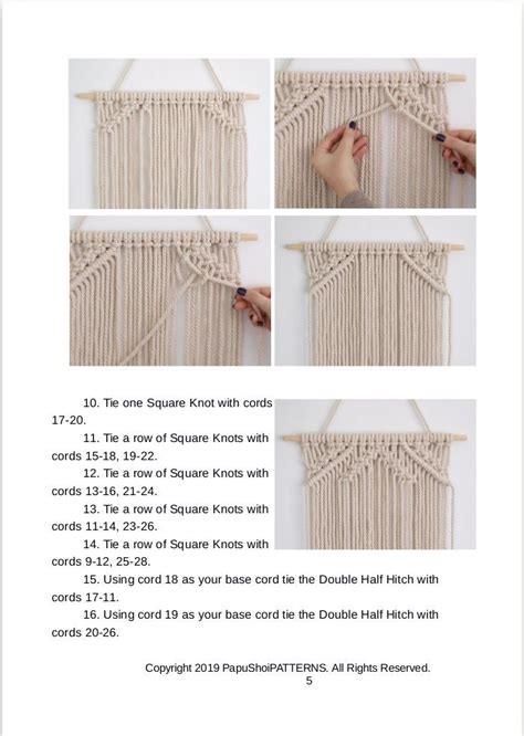 Macrame Tutorial Wall Hanging Beginner に対する画像結果