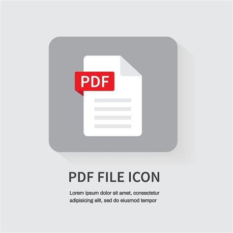 Premium Vector | PDF icon Design for apps and websites pdf file Vector ...