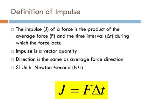 Image result for Impulse Function Definition for Force