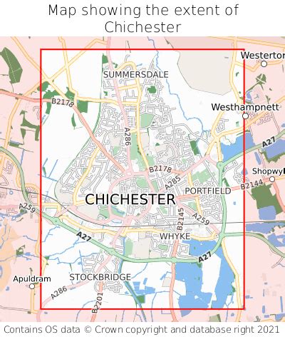 Image result for Chichester Postcode Map
