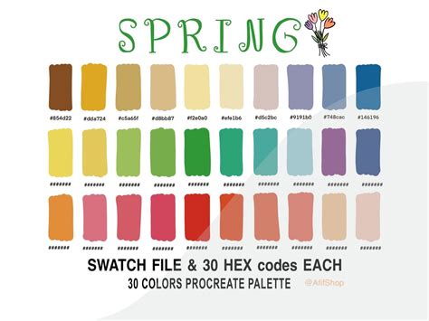 Toradh íomhá ar Really Cute Spring Color Hex Codes