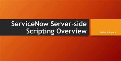Image result for Scripting Overview Informationin ServiceNow