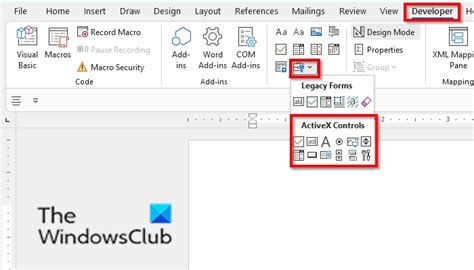 Image result for Word ActiveX Content Control Code