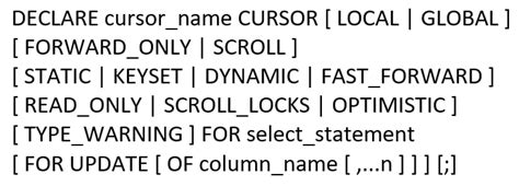 Image result for SQL Cursor Images Download