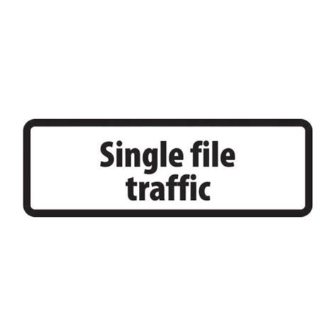 Toradh íomhá ar Single File Sign