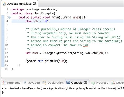 Toradh íomhá ar Convert Char to Int Java